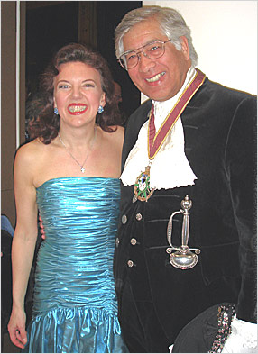 Tasmin with the High Sheriff of Surrey