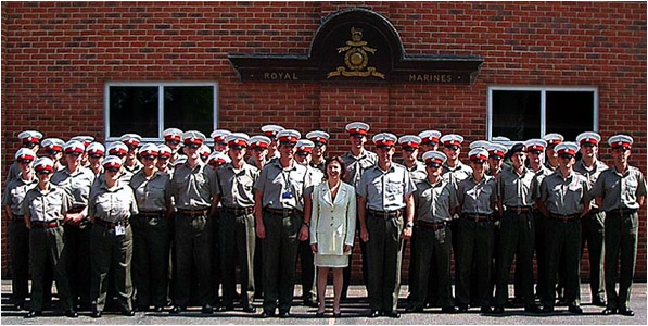 Tasmin at the Royal Marines School of Music.