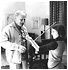 Tasmin, aged 10, with Yehudi Menuhin