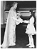 Tasmin, aged 8, meeting HM Queen Elizabeth, the Queen Mother