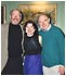 Tasmin, with her father, George Little, and Chaim Topol